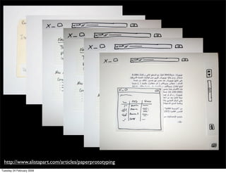 CHI: paper prototyping