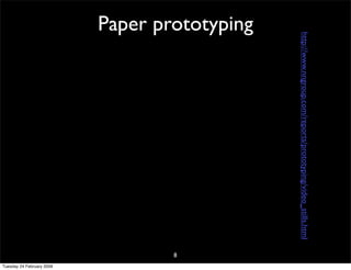 CHI: paper prototyping