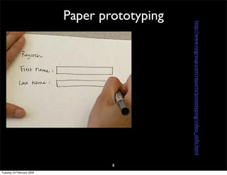 CHI: paper prototyping