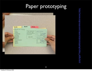 CHI: paper prototyping