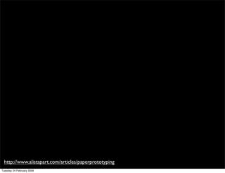 CHI: paper prototyping