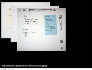 CHI: paper prototyping