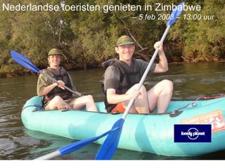 Informatie asymmetrie Nijlpaarden Nederlandse toeristen genieten in Zimbabwe   –  5 feb 2003 – 13:00 uur 