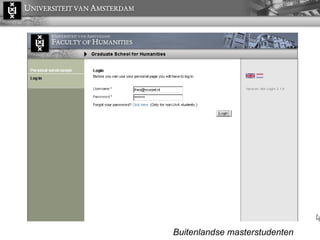 Buitenlandse masterstudenten 