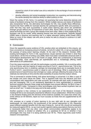 Virtual action learning: What’s going on?