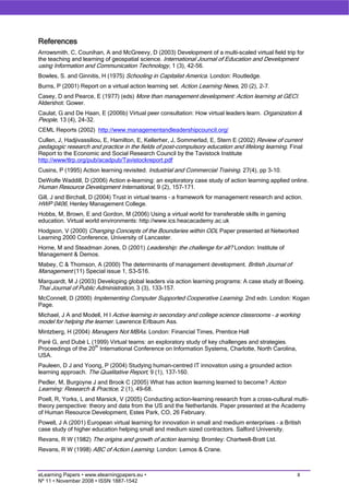 Virtual action learning: What’s going on?