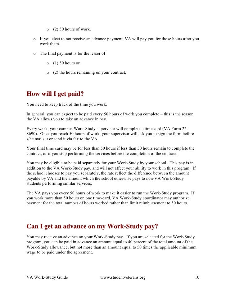 VA Work Study Guide