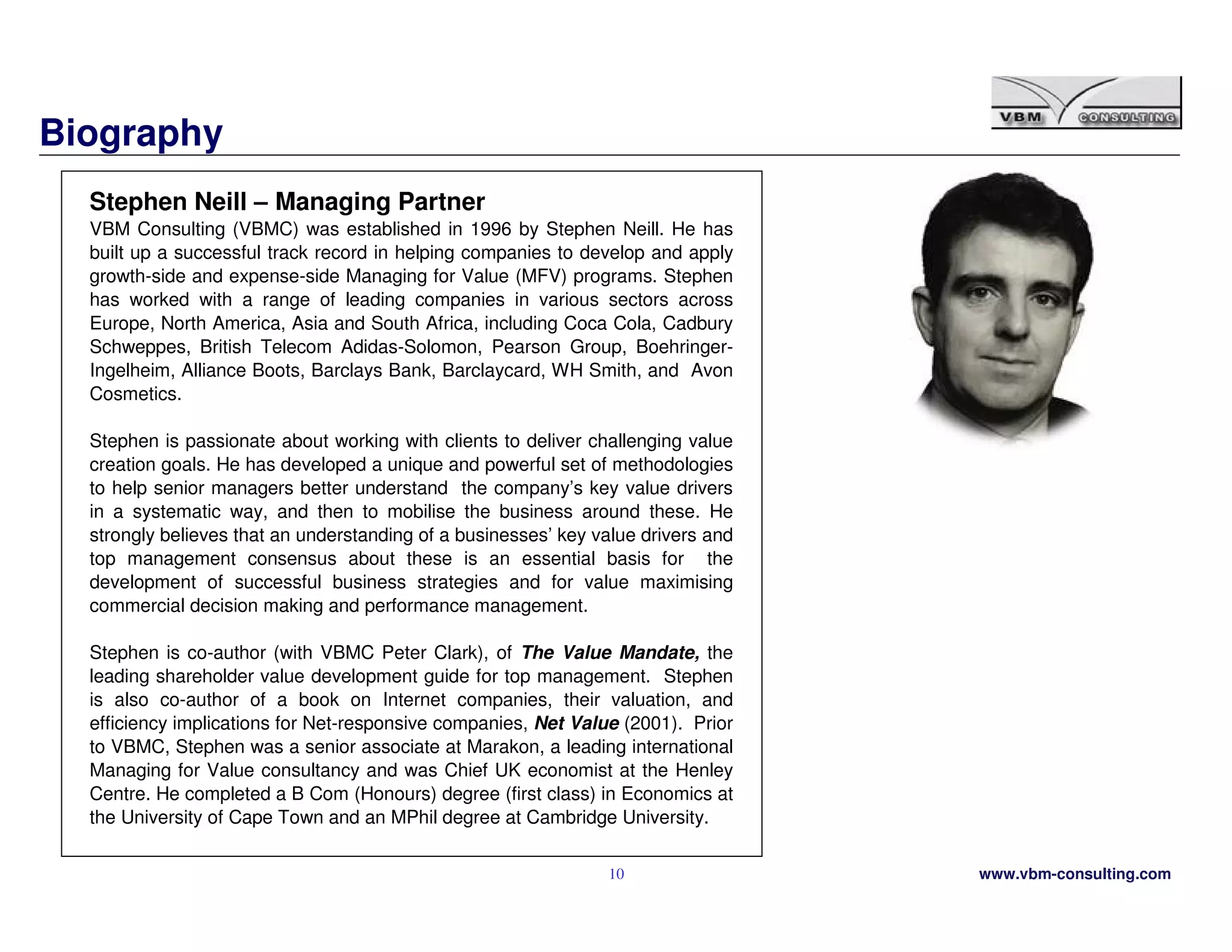 Vbmc Practice Overview January 2009