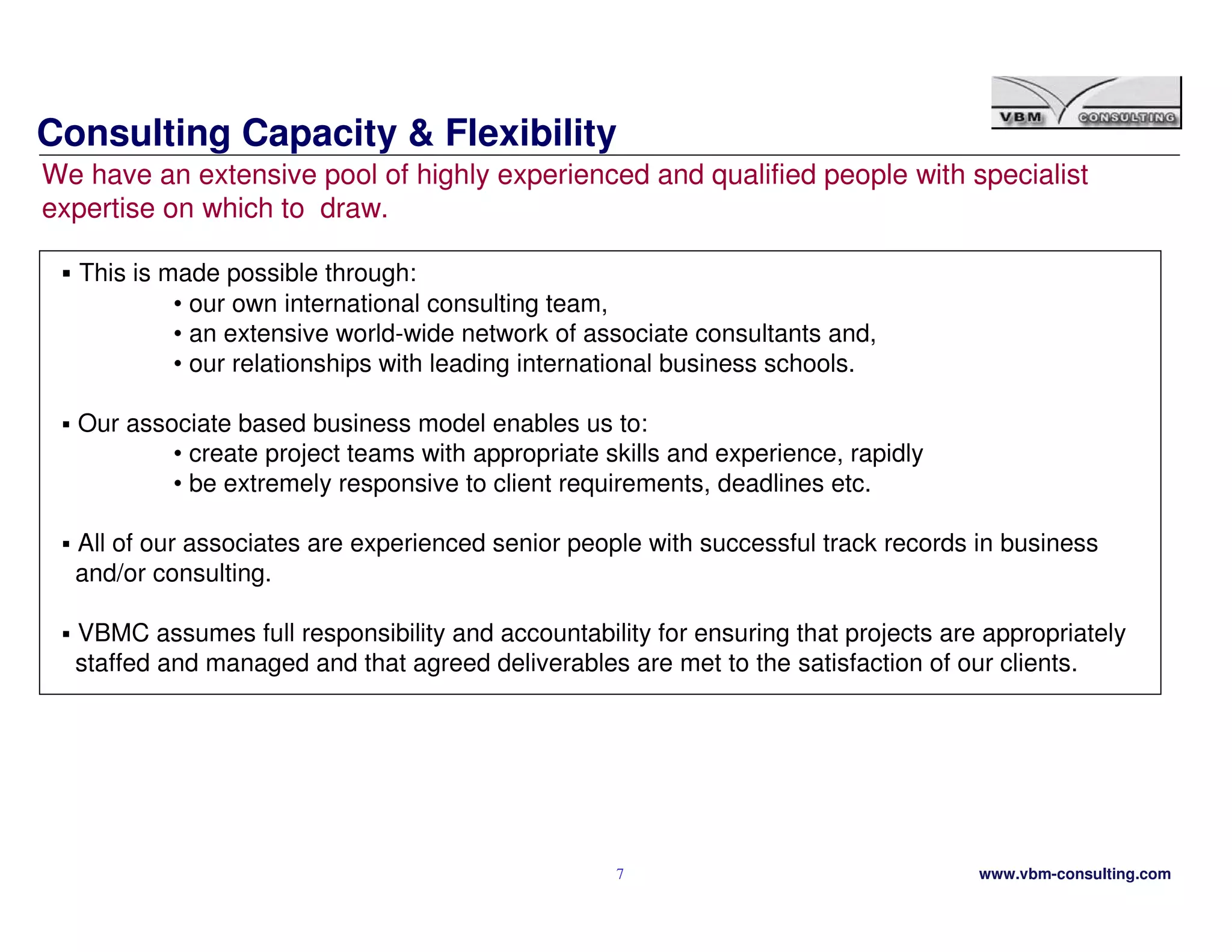 Vbmc Practice Overview January 2009