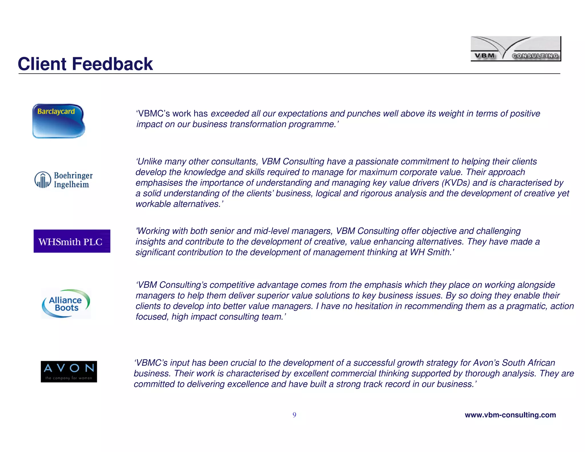 Vbmc Practice Overview January 2009