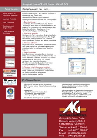VIP SQL Prospekt CRM - Deutsch