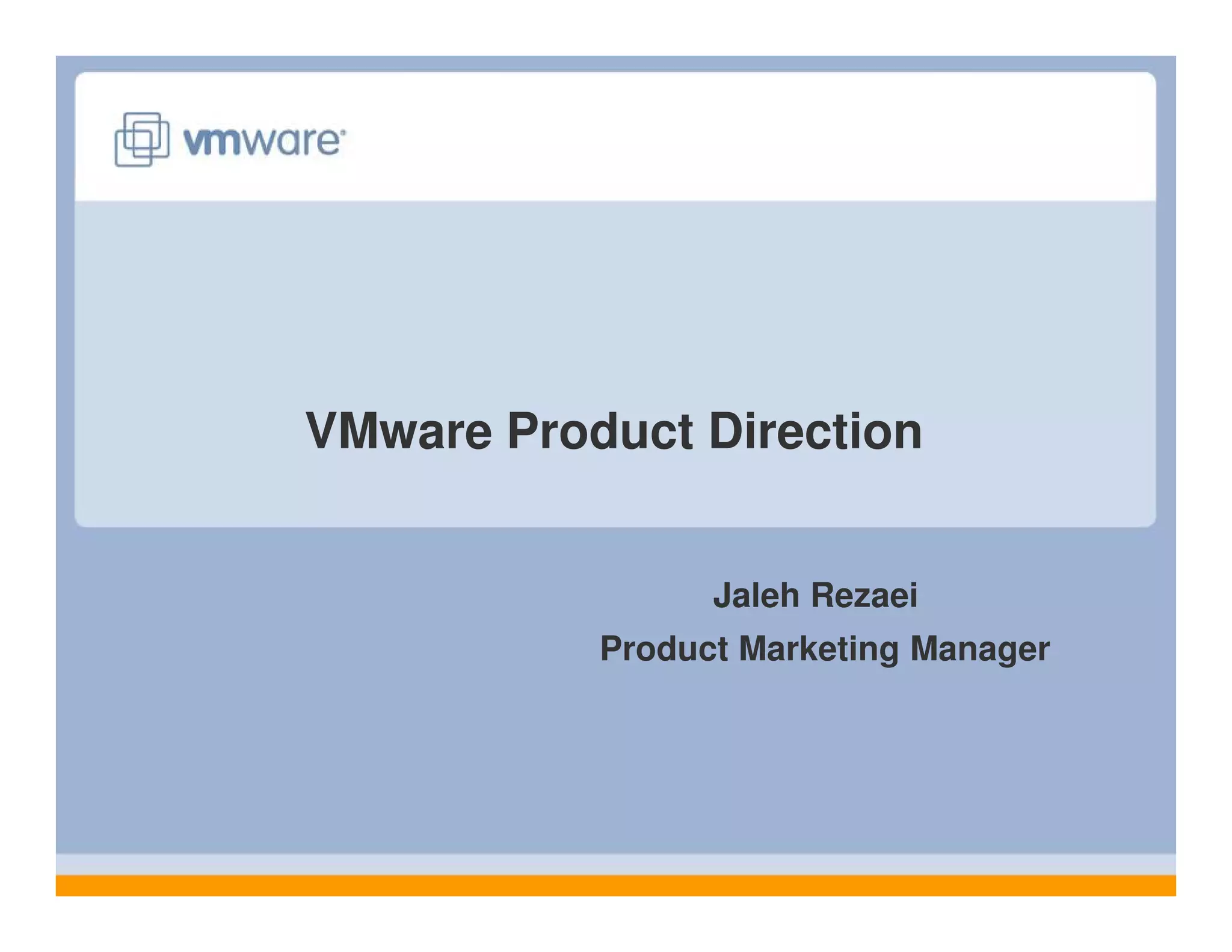 Vm Ware Presentation Key Note