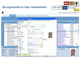 De organisatie en haar medewerkers 