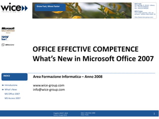 Wice Whats New Office 2007