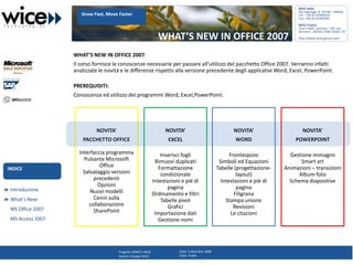 Wice Whats New Office 2007