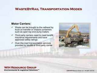 WIH Wastebyrail Program