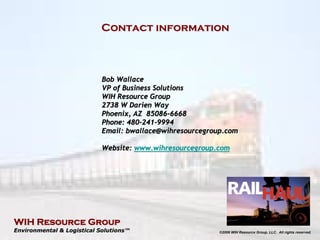WIH Wastebyrail Program