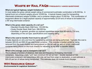 WIH Wastebyrail Program