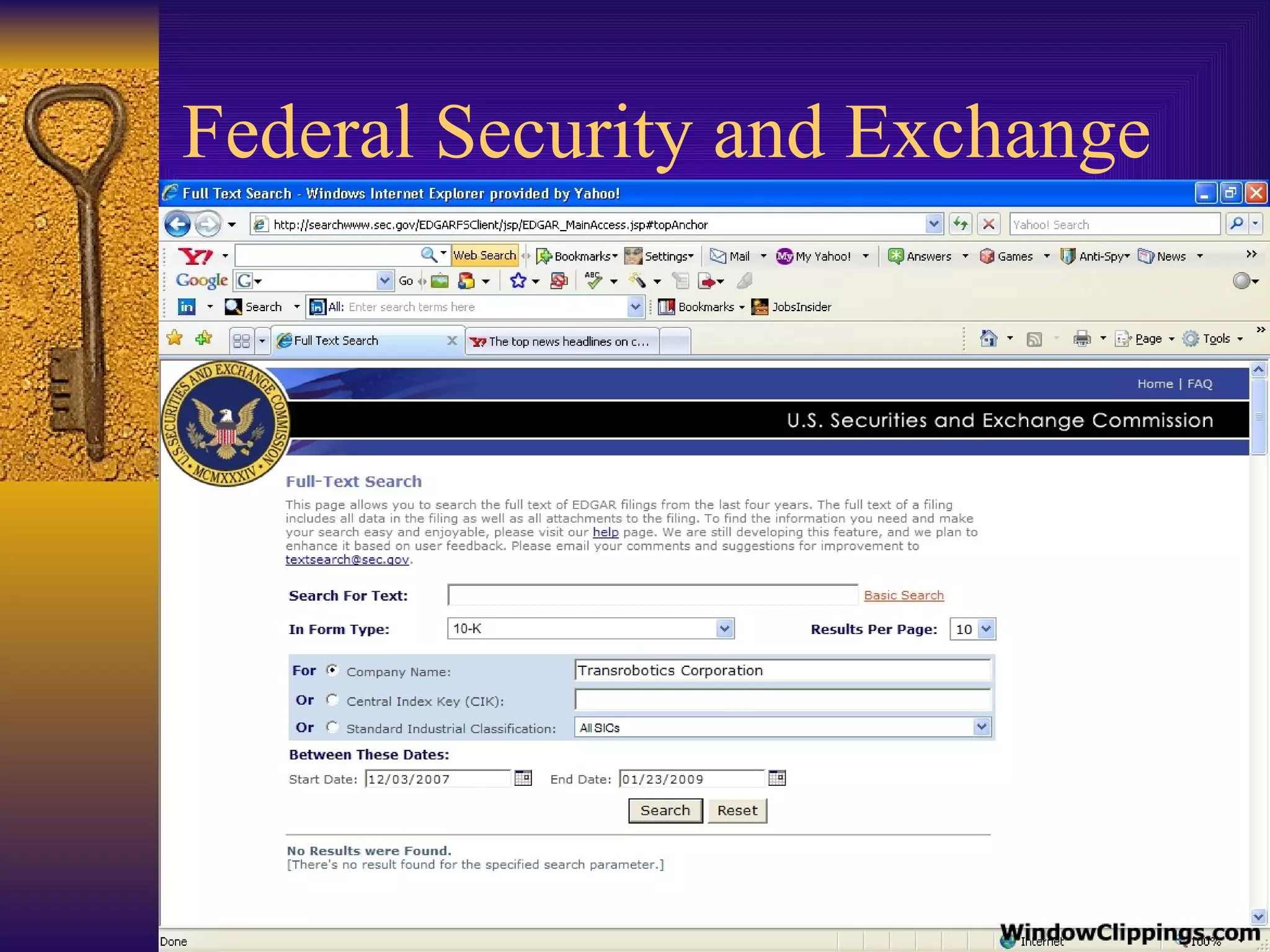 Federal Security and Exchange 