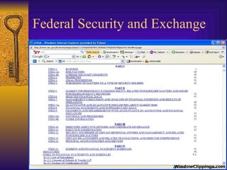 Federal Security and Exchange 