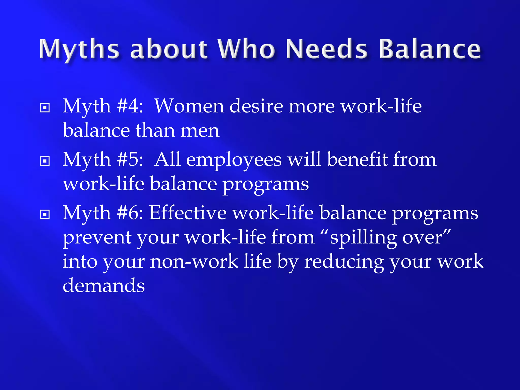 Work-Life Balance Presentation
