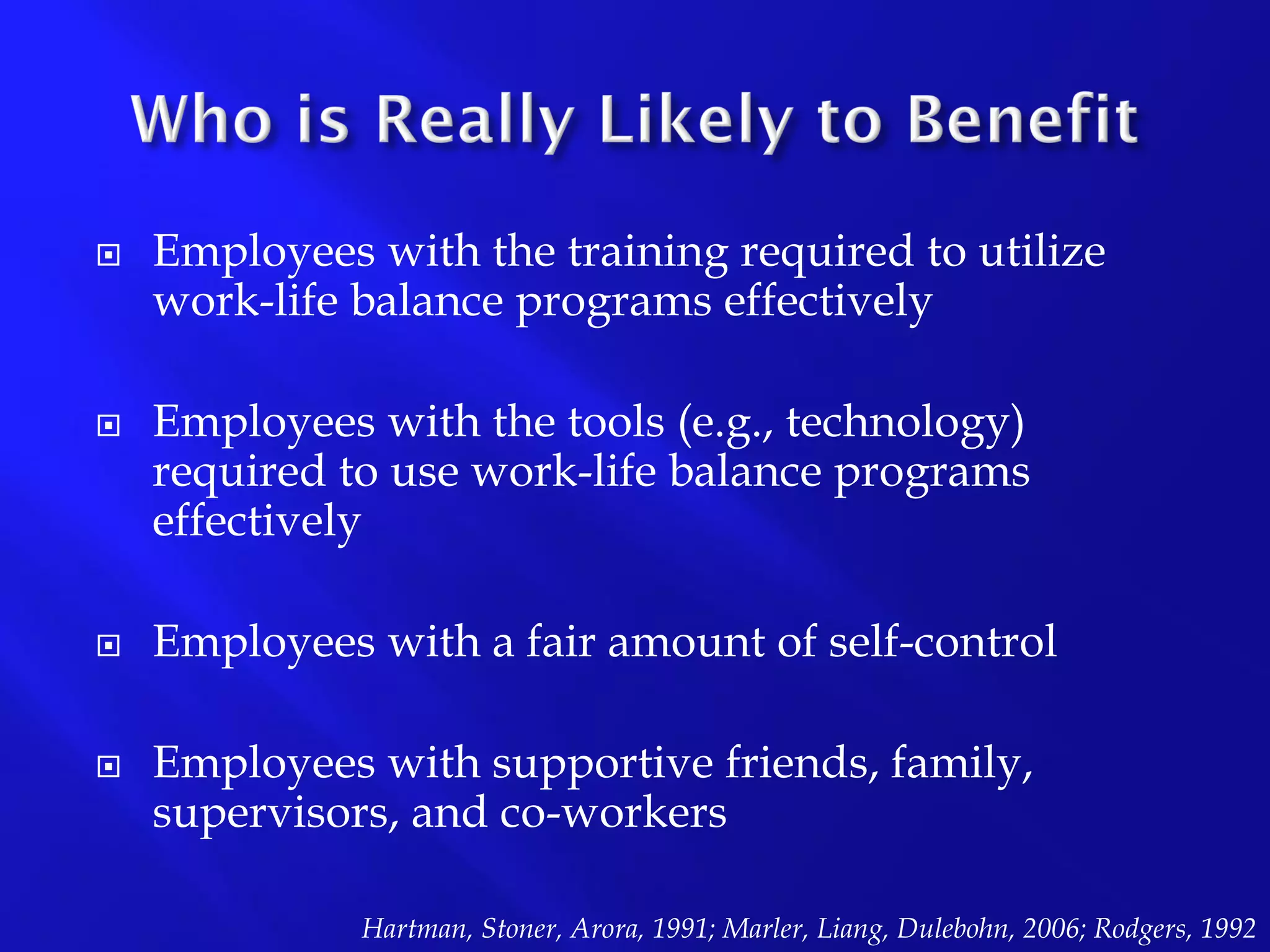 Work-Life Balance Presentation