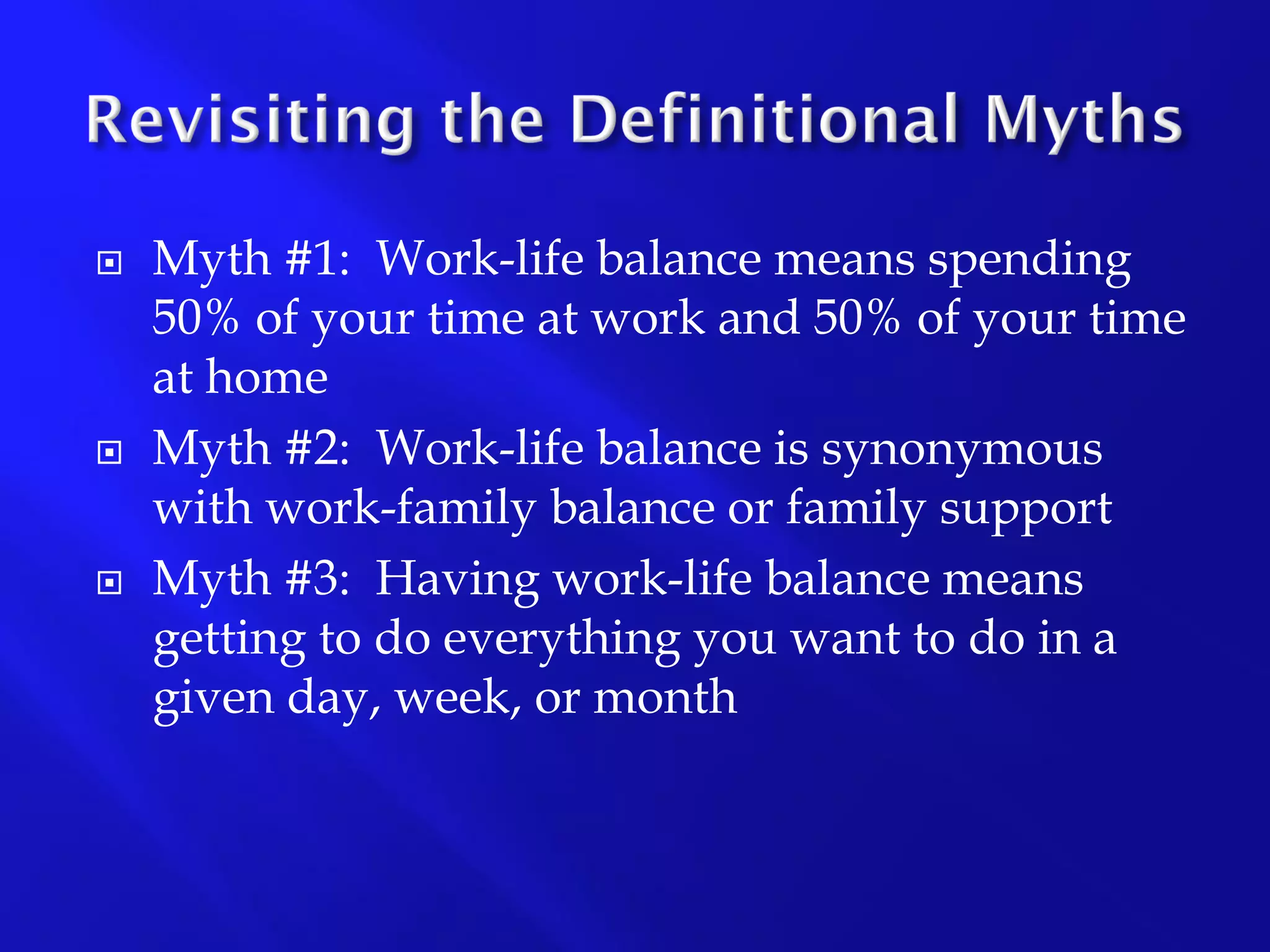 Work-Life Balance Presentation