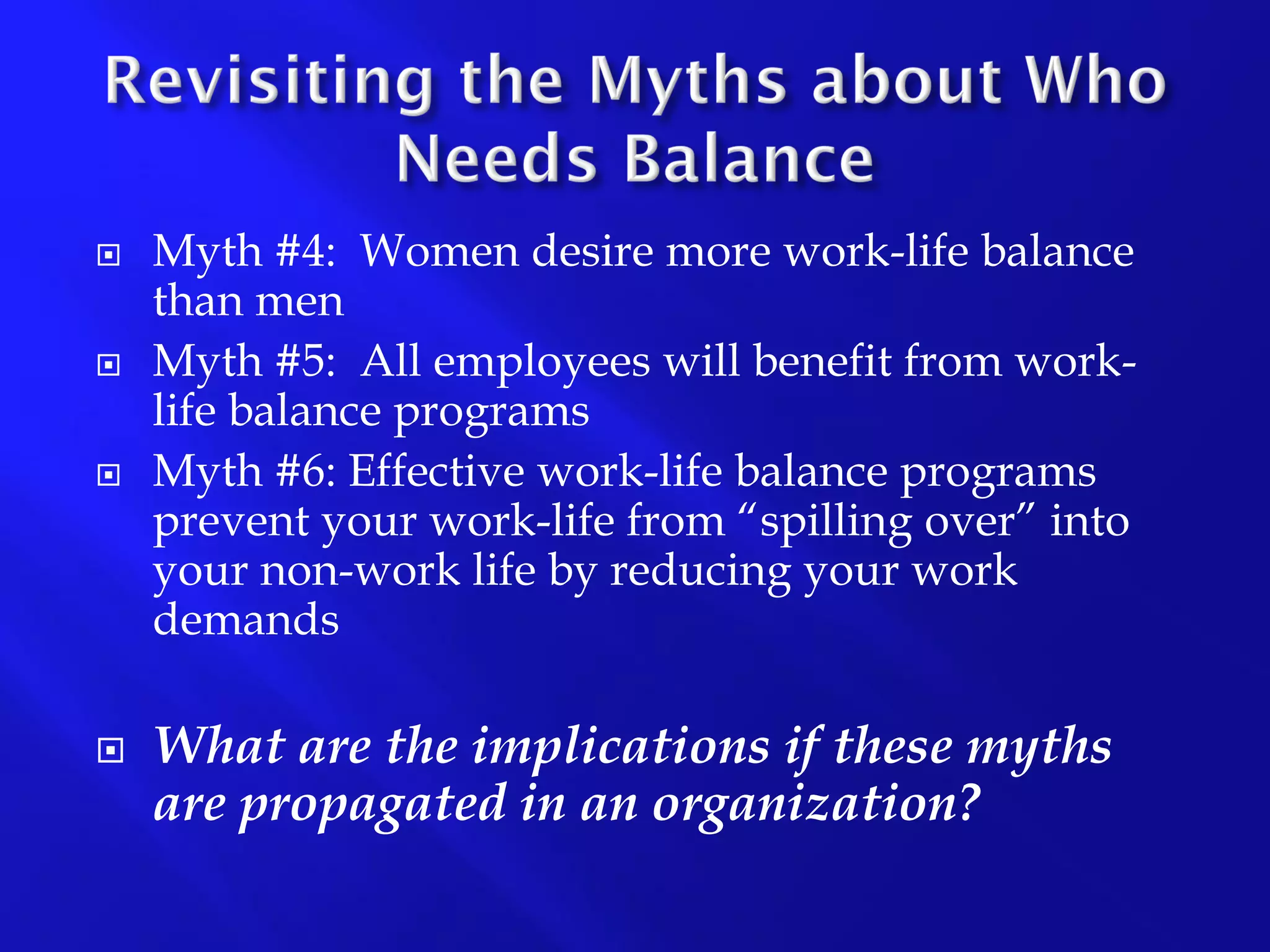 Work-Life Balance Presentation