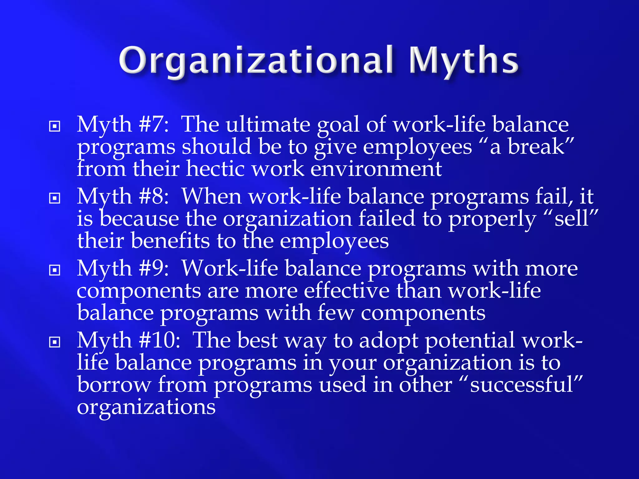 Work-Life Balance Presentation