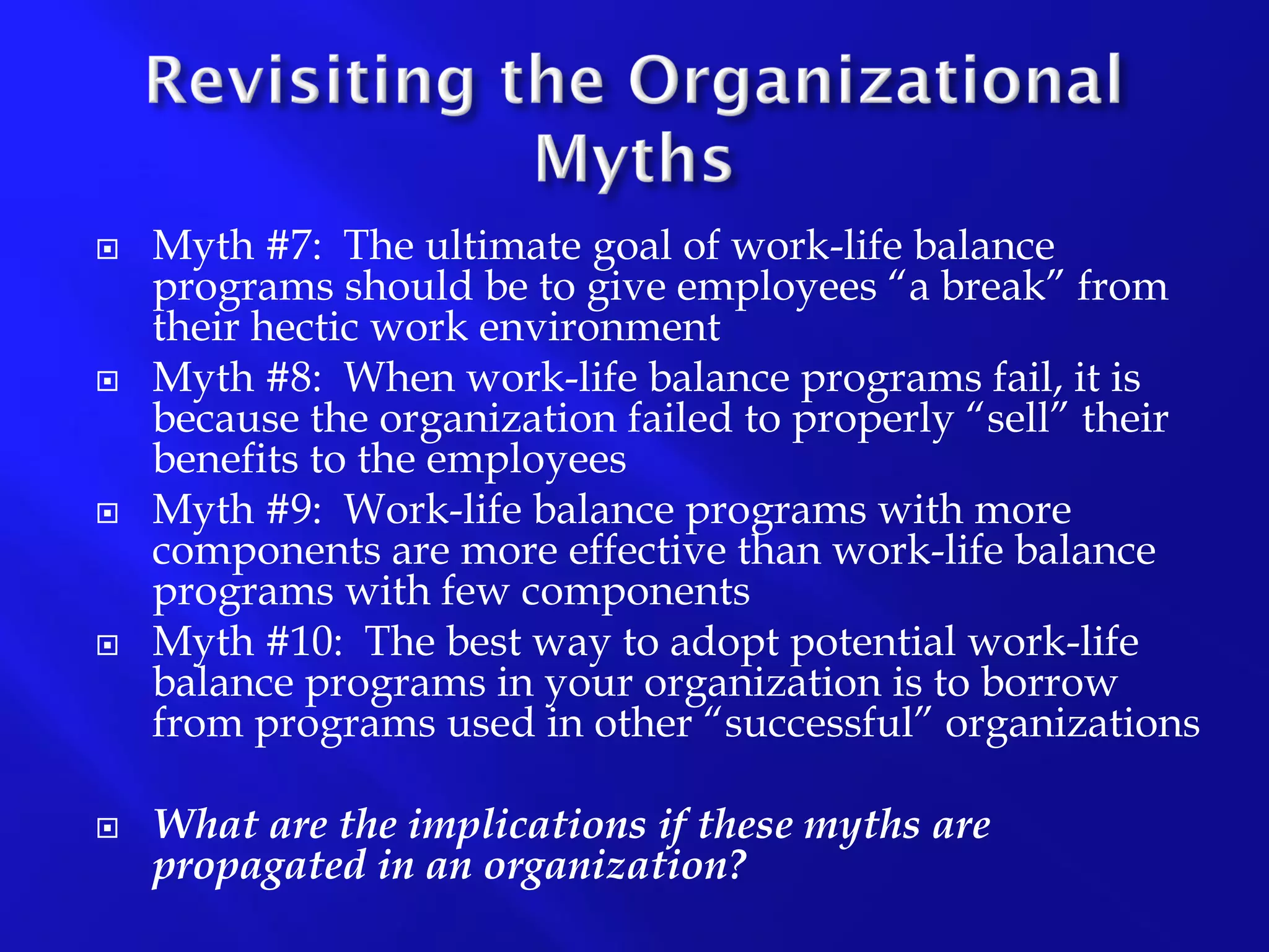 Work-Life Balance Presentation