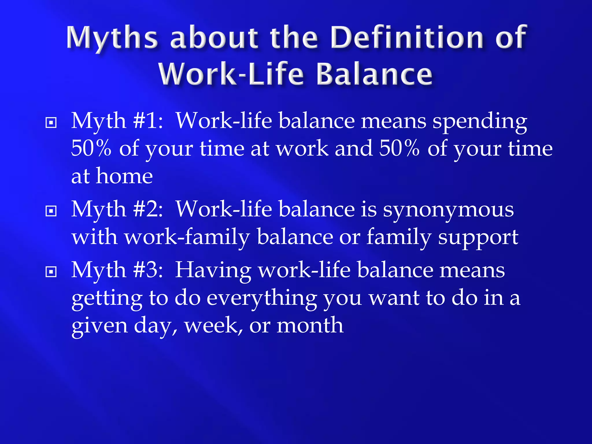 Work-Life Balance Presentation