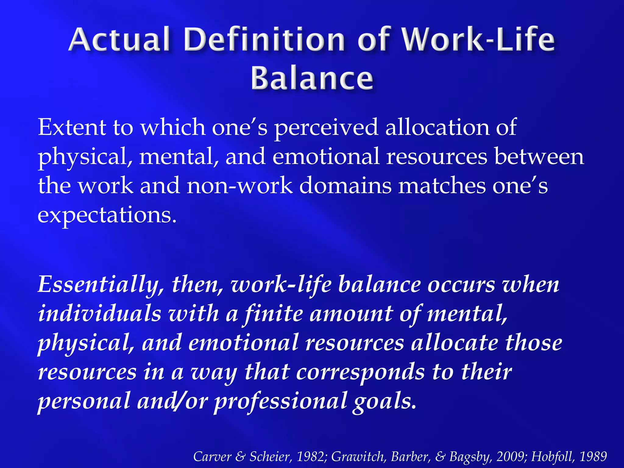 Work-Life Balance Presentation
