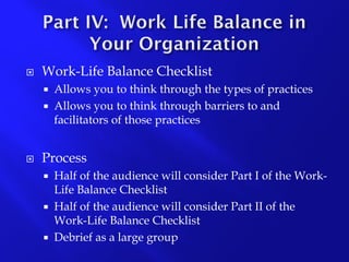 Work-Life Balance Presentation