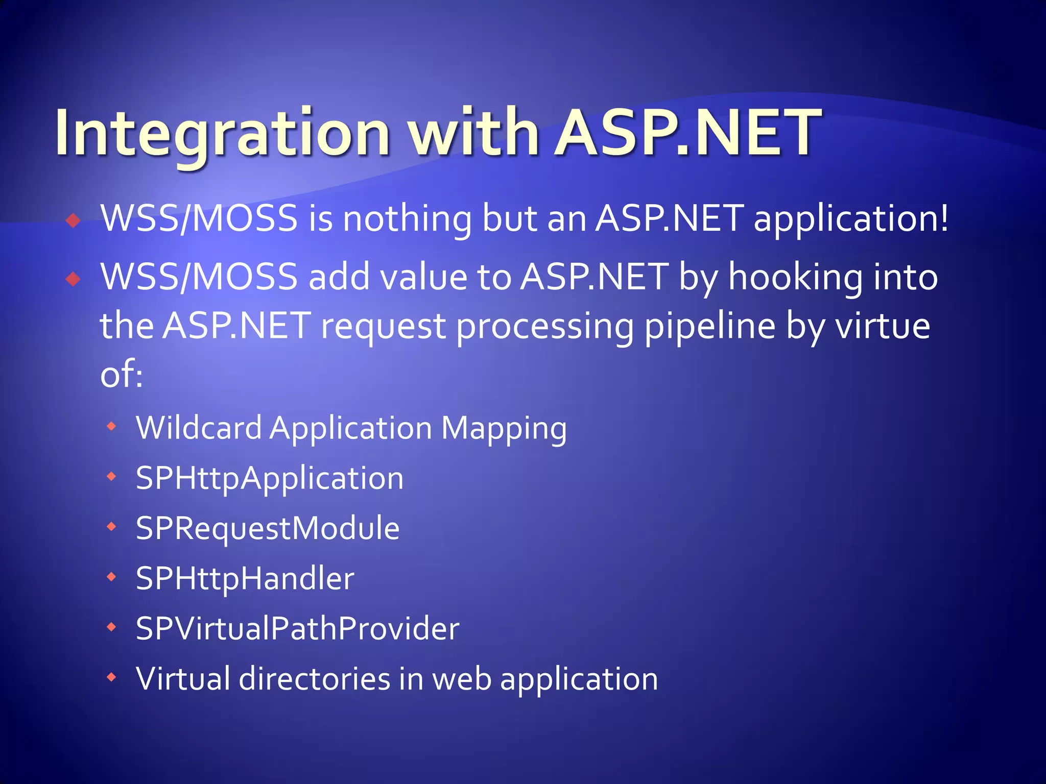 WSS And Share Point For Developers
