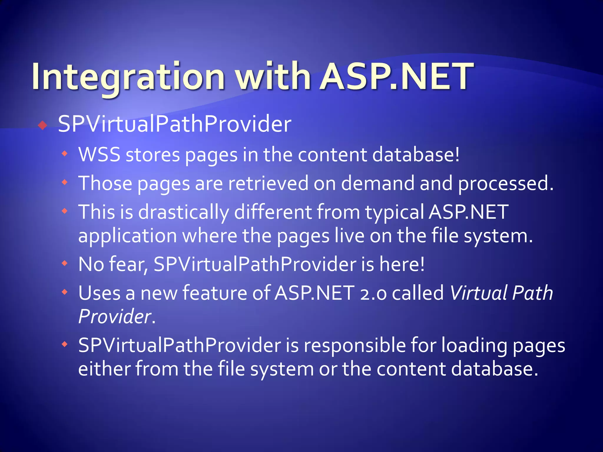 WSS And Share Point For Developers
