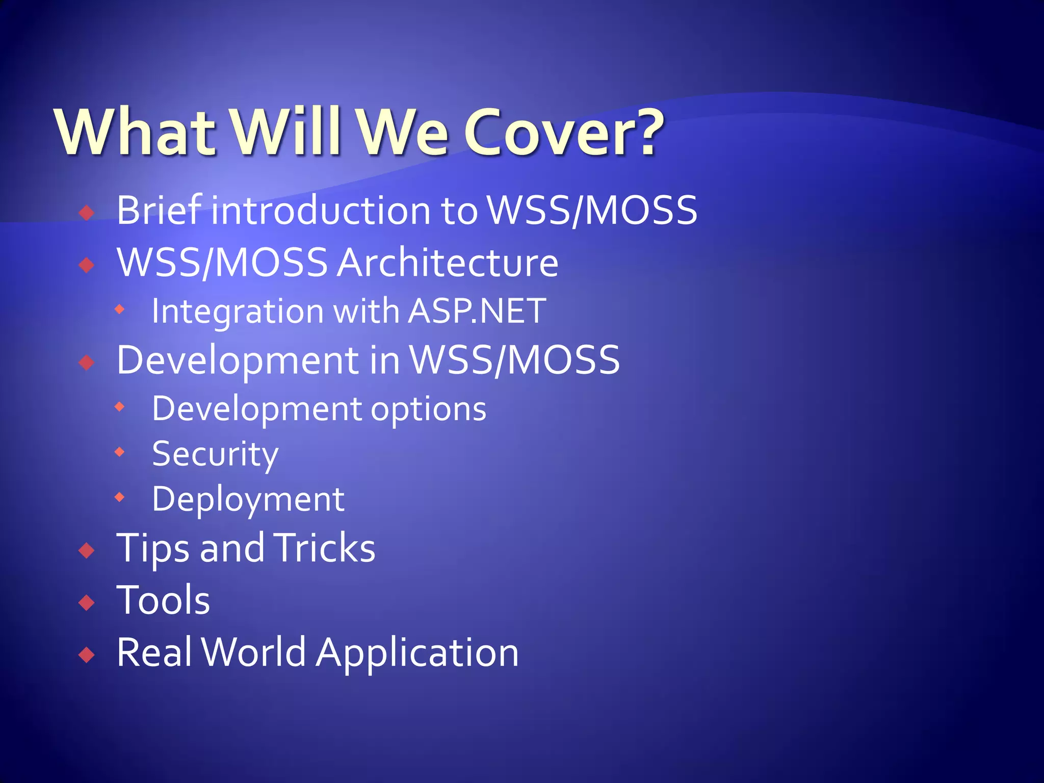 WSS And Share Point For Developers