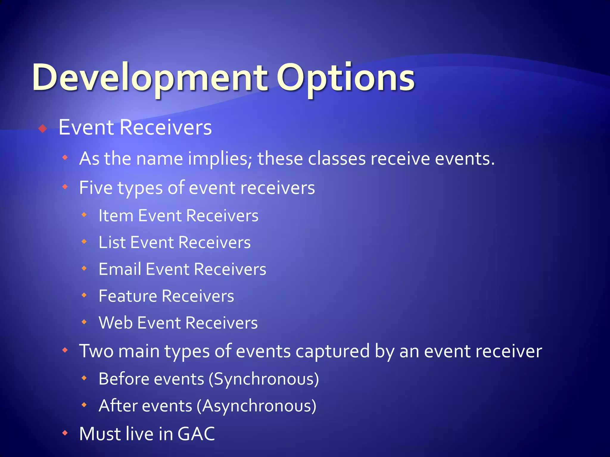 WSS And Share Point For Developers