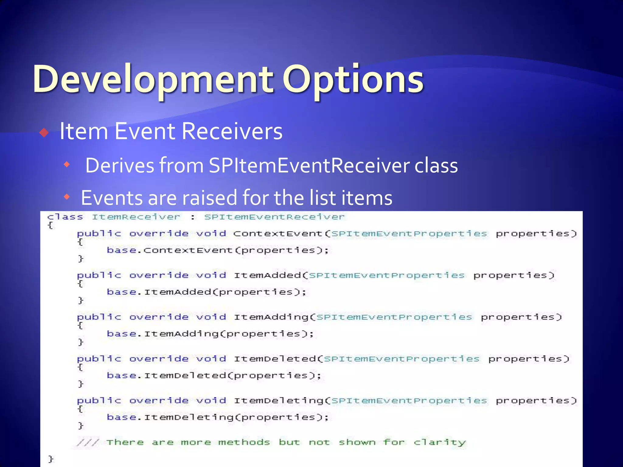 WSS And Share Point For Developers