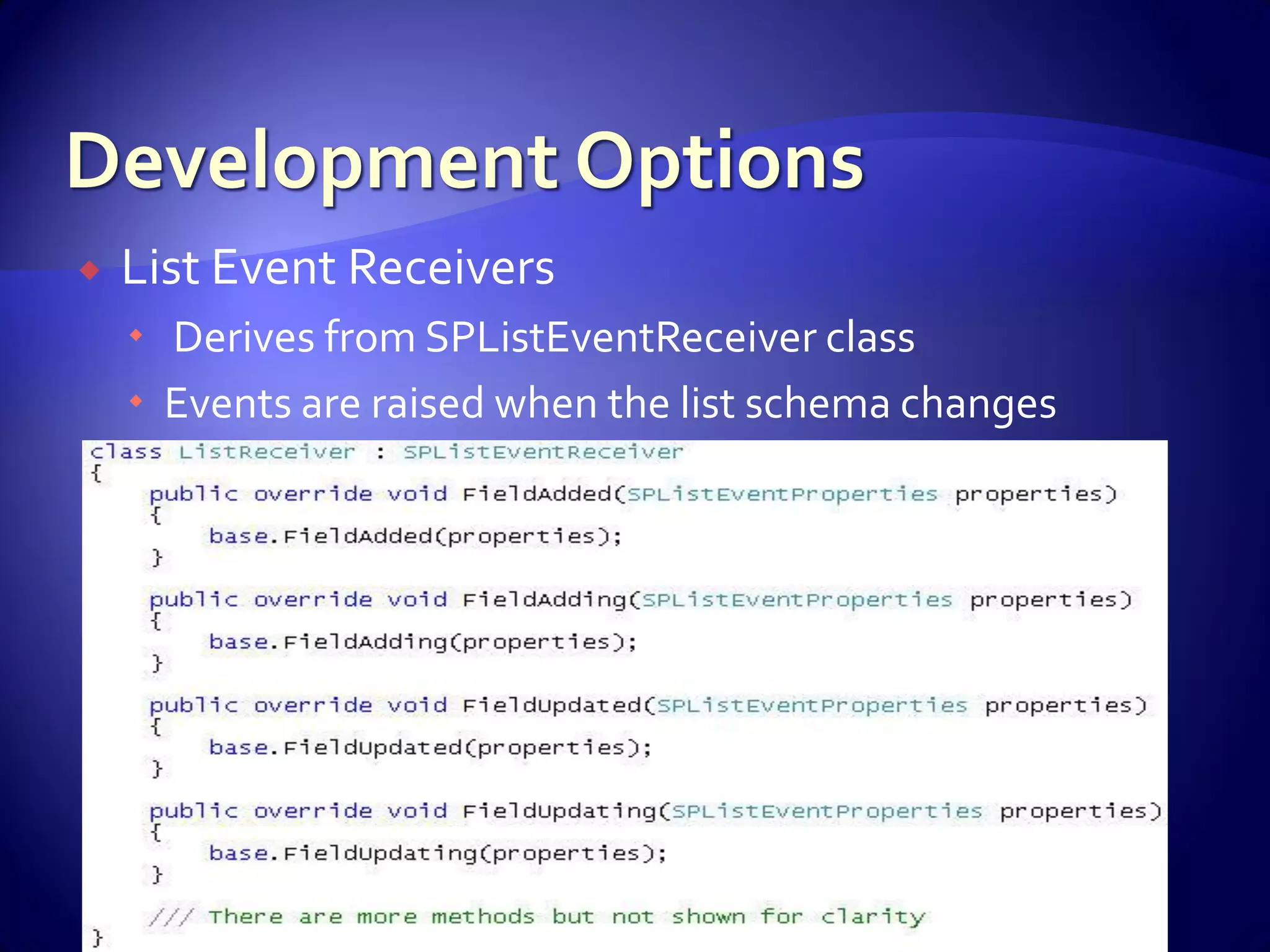 WSS And Share Point For Developers