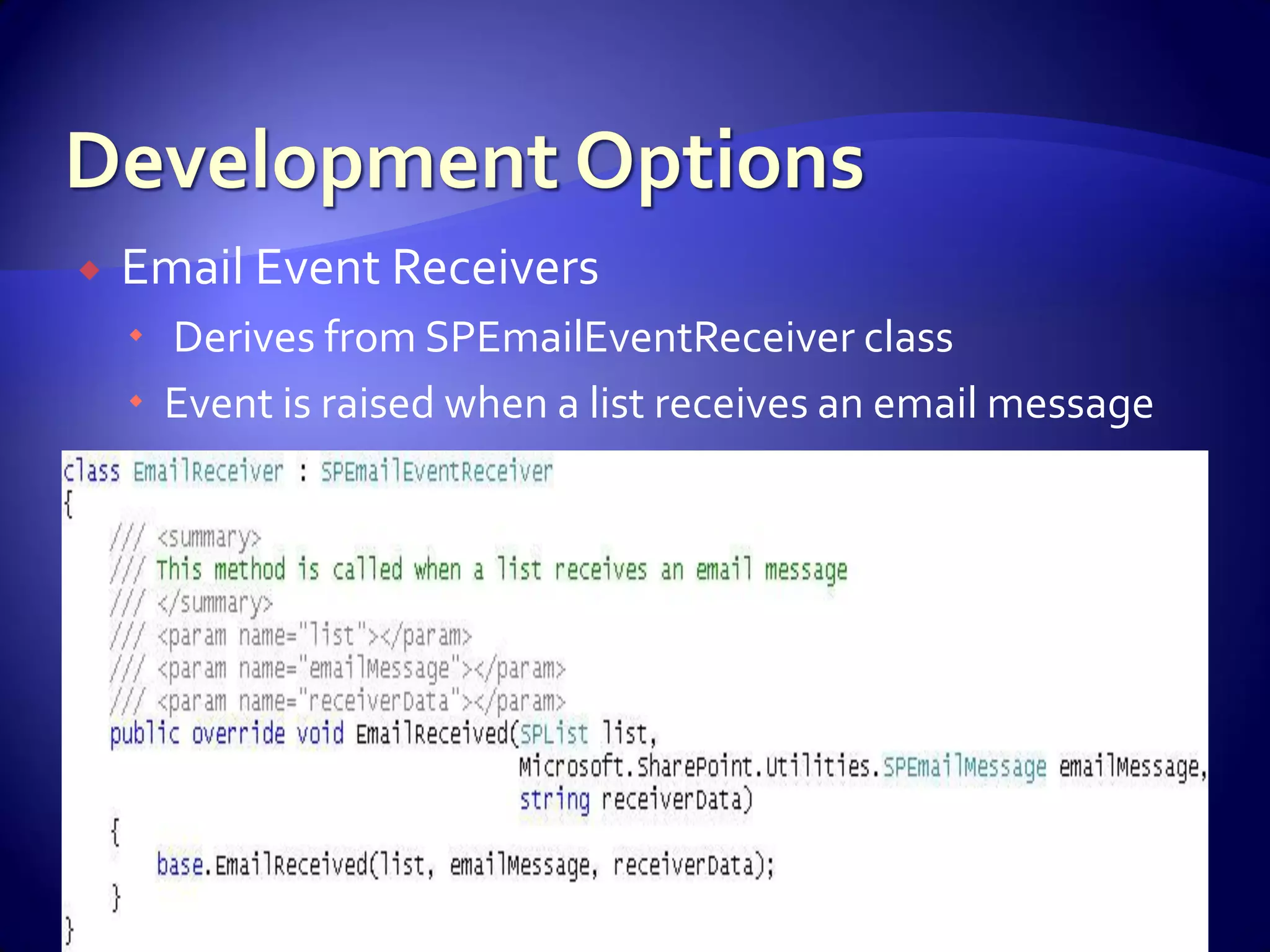 WSS And Share Point For Developers