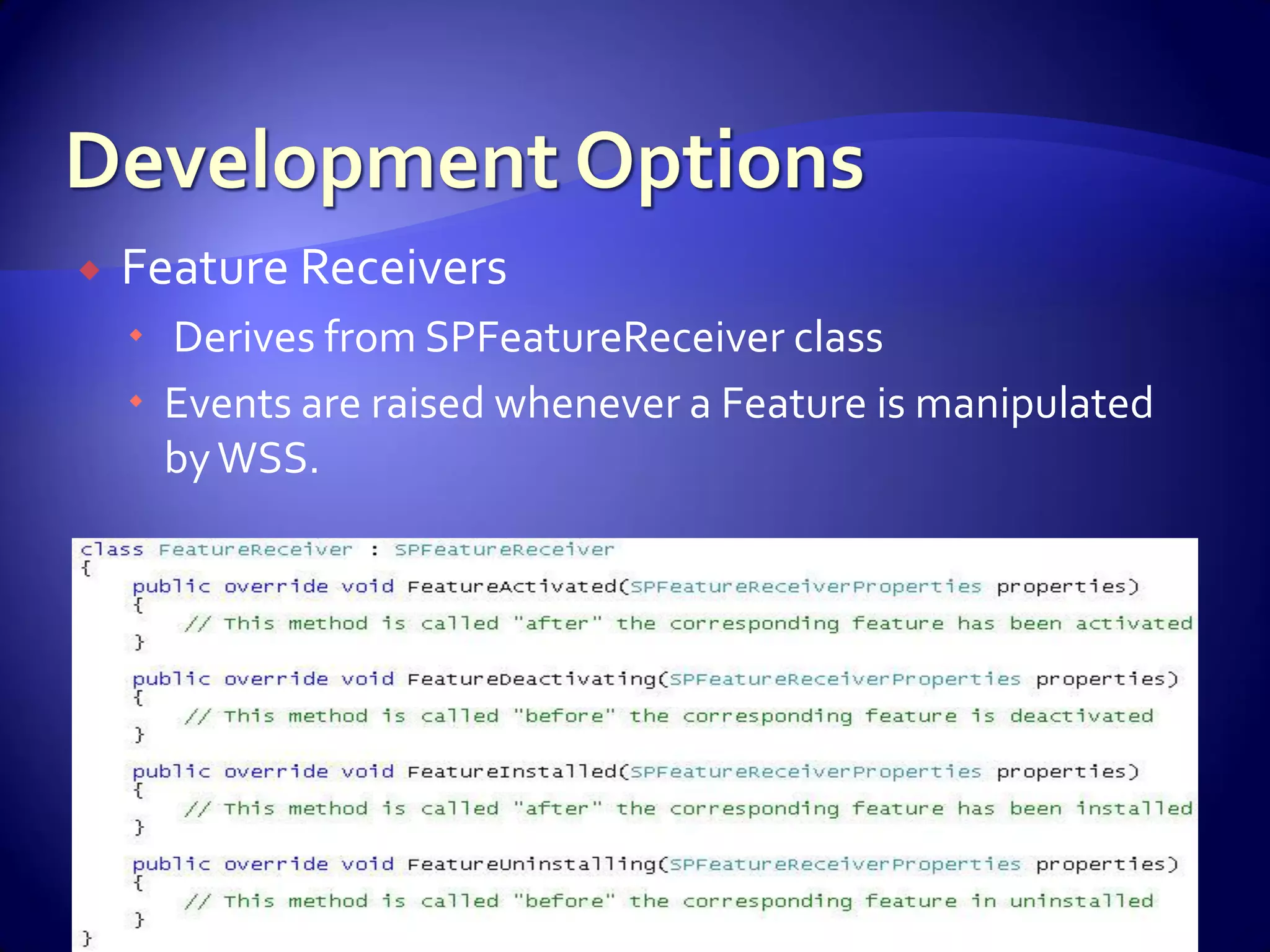 WSS And Share Point For Developers