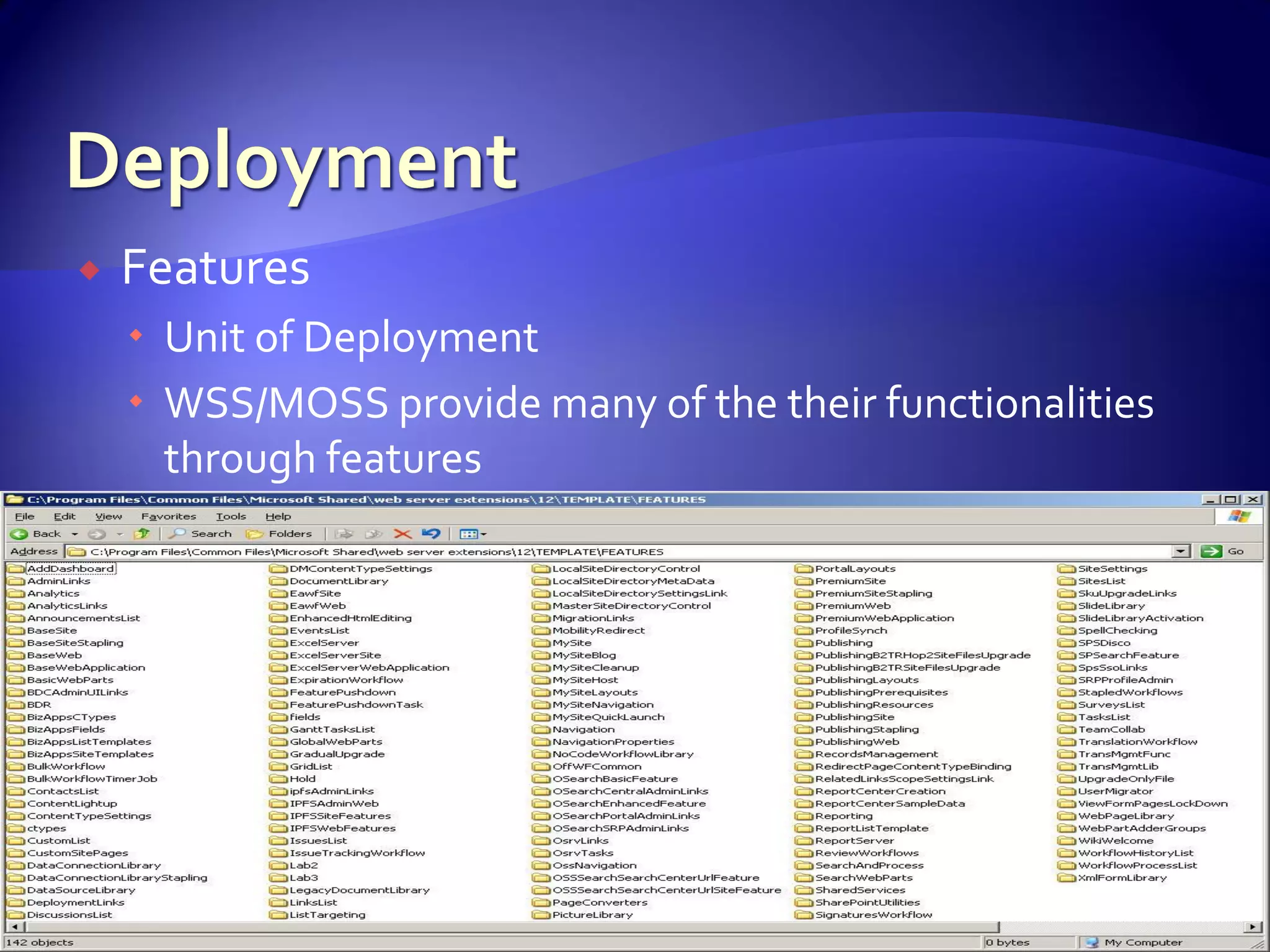 WSS And Share Point For Developers