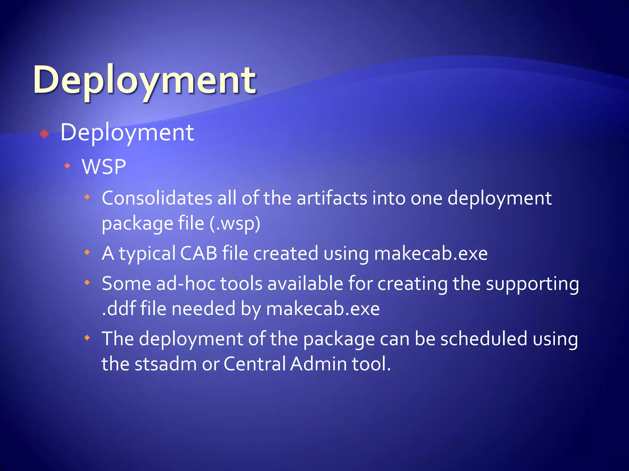 WSS And Share Point For Developers