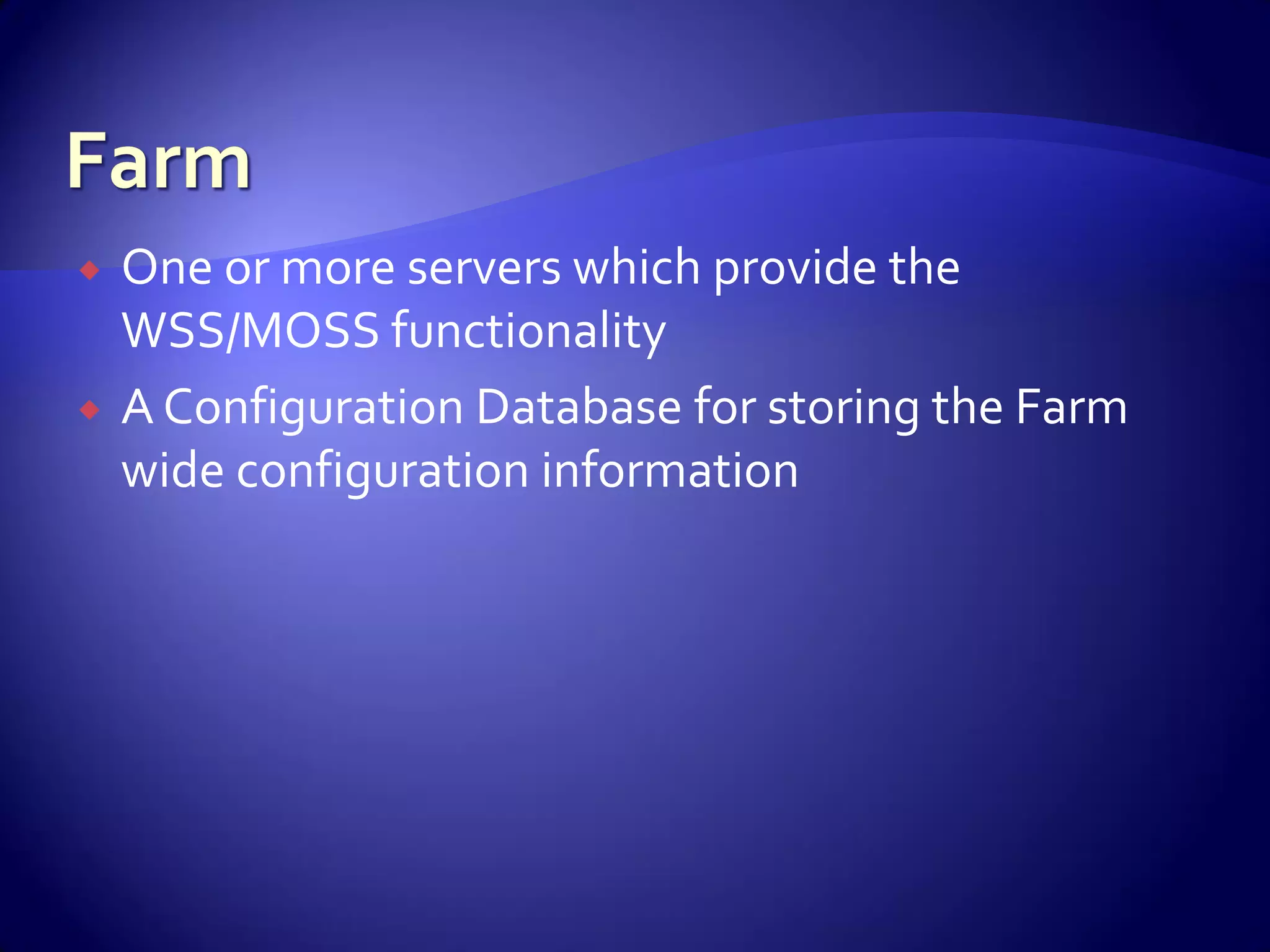 WSS And Share Point For Developers