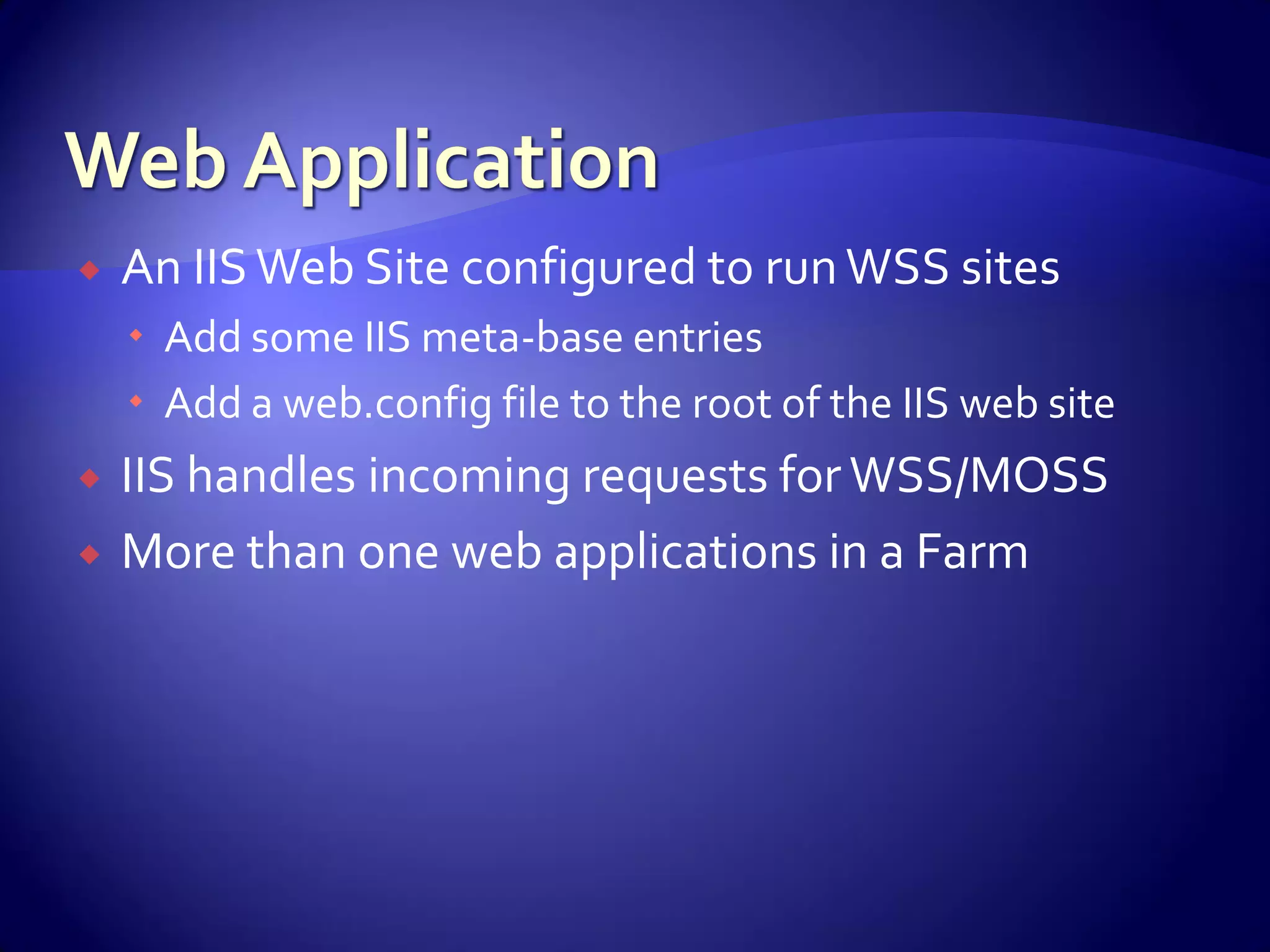 WSS And Share Point For Developers