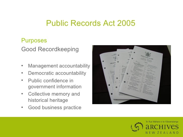 The Public Records Act, Digital Storage and Disposal of Information,