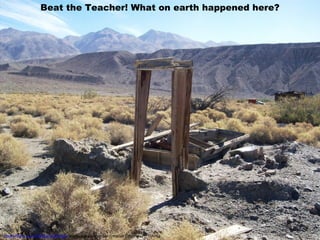 Beat the Teacher! What on earth happened here? http://flickr.com/photos/matthigh/  Made available under Creative Commons 