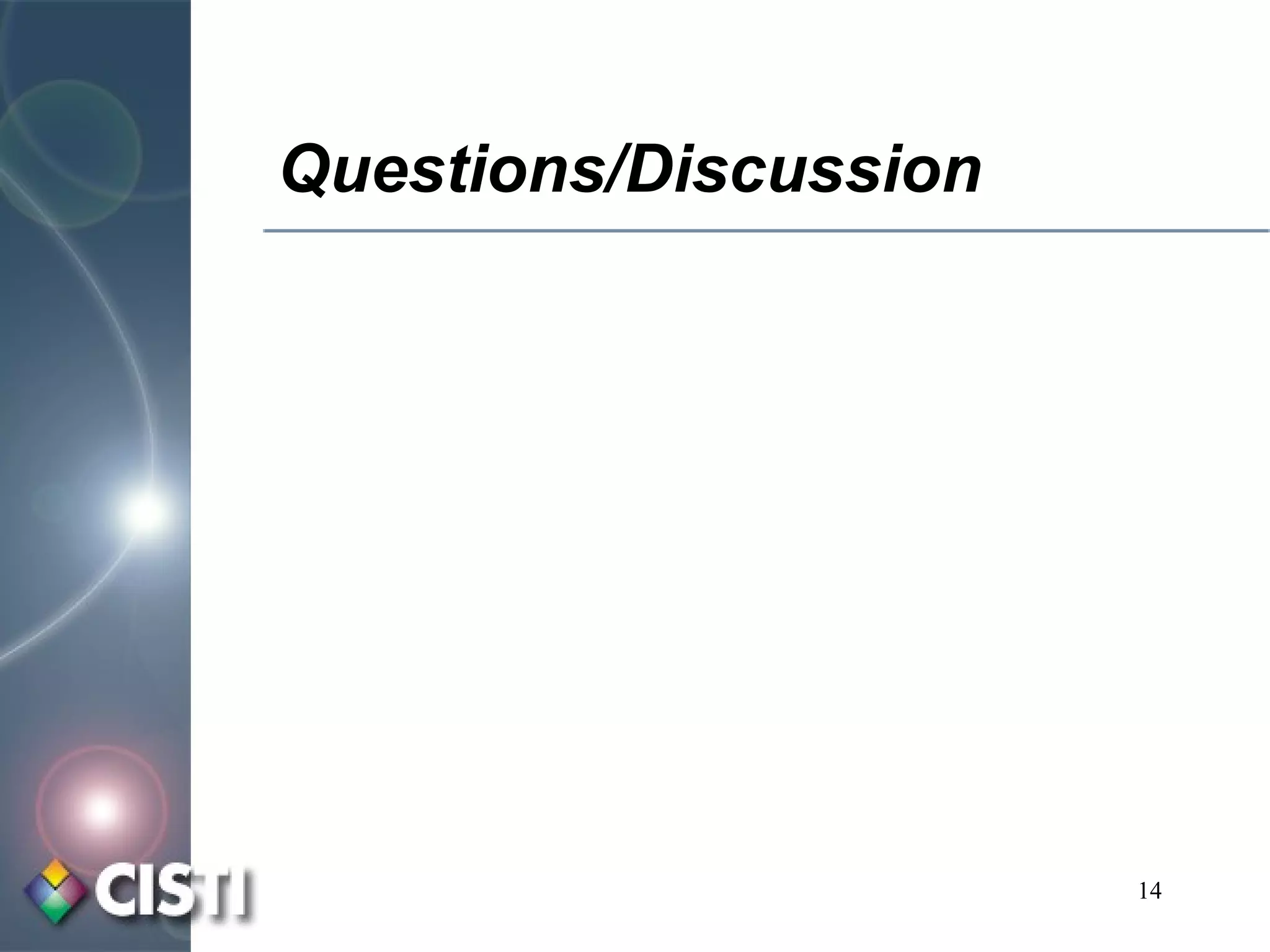 Questions/Discussion 