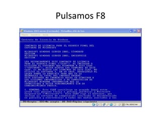 Pulsamos F8 