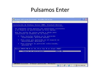 Pulsamos Enter 